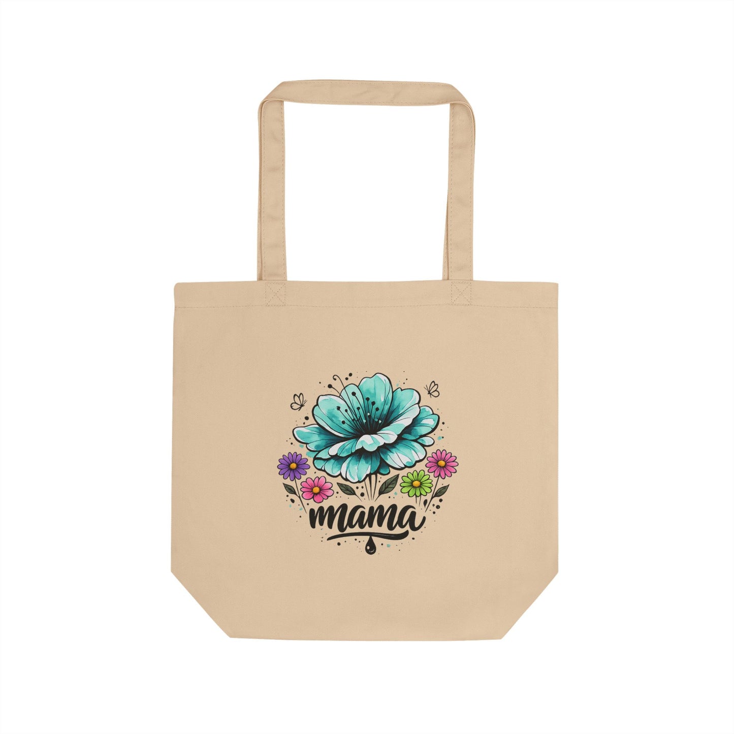 Mama Floral Tote Bag — Eco-Friendly Reusable Grocery & Gift Tote