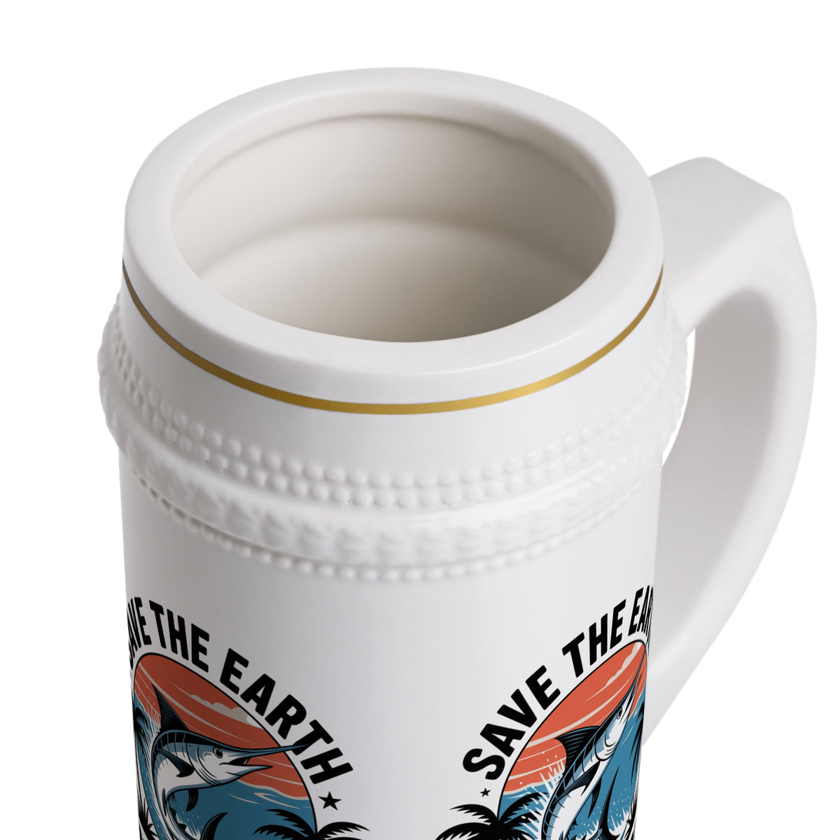 Swordfish Stein Mug – Save the Earth Beach Ocean Conservation Beer Stein