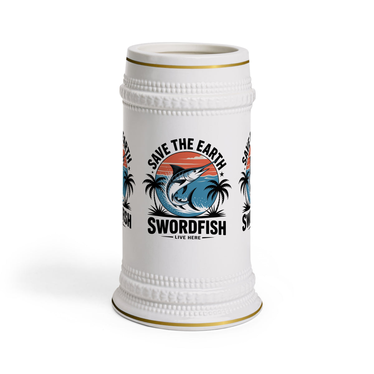 Swordfish Stein Mug – Save the Earth Beach Ocean Conservation Beer Stein