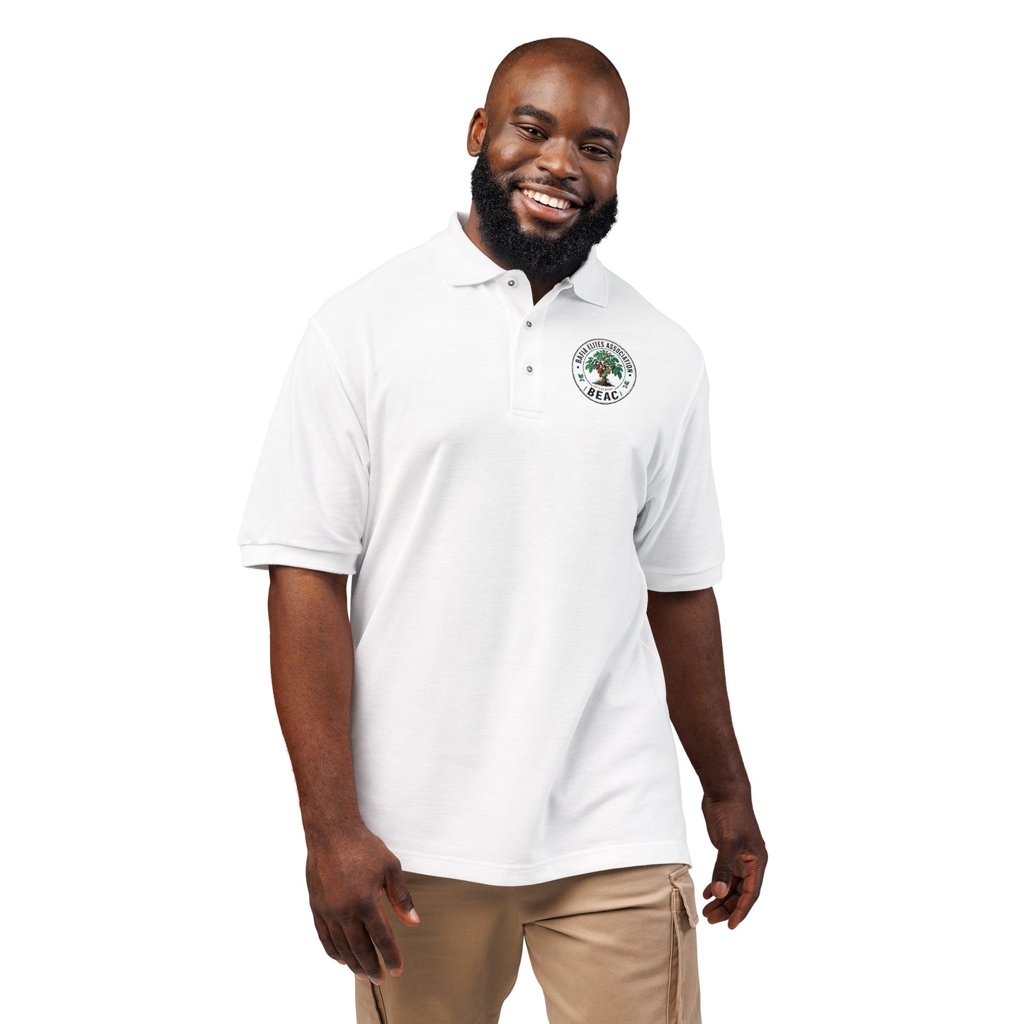Embroidered Tree of Life Polo Shirt — Nature-Inspired Chest Logo