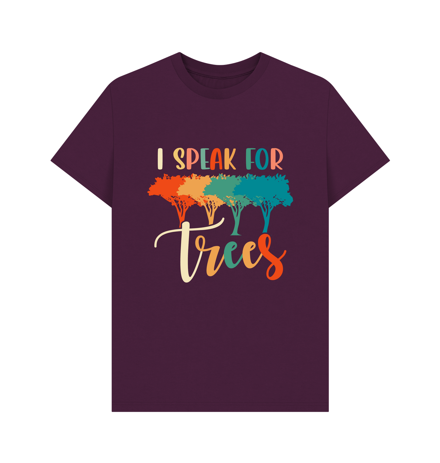 Purple Printed T-shirt Front