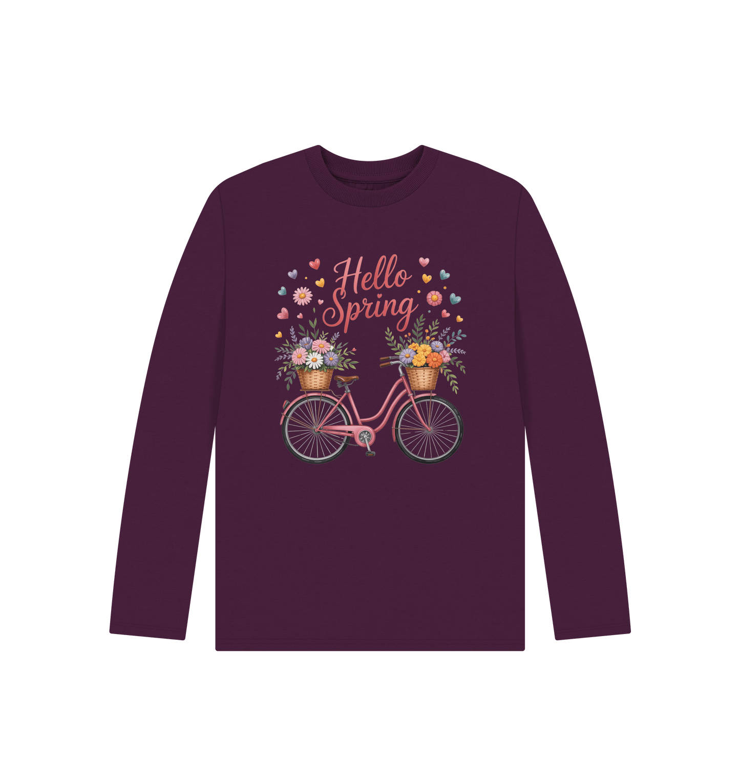 Purple Printed Kids T-Shirt Front