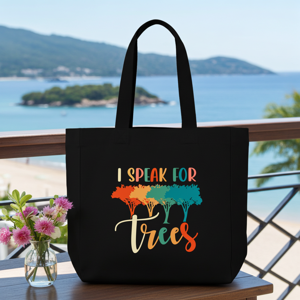 "I Speak For Trees" Organic Shopper Tote | Planet Re-imagined