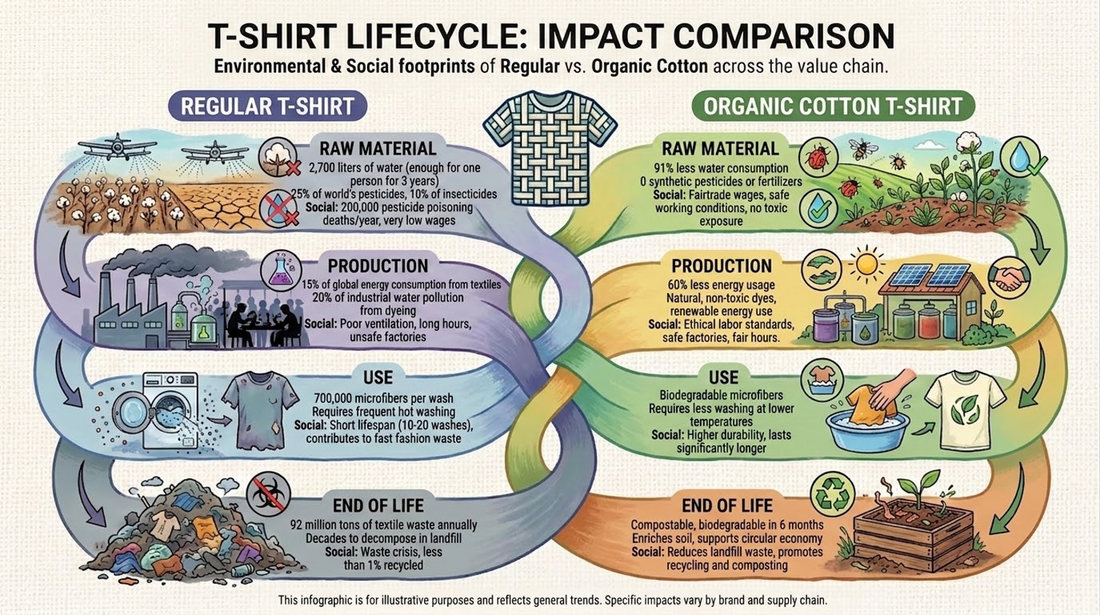 What's Really Inside Your T-Shirt? The Truth About Conventional vs. Organic Cotton
