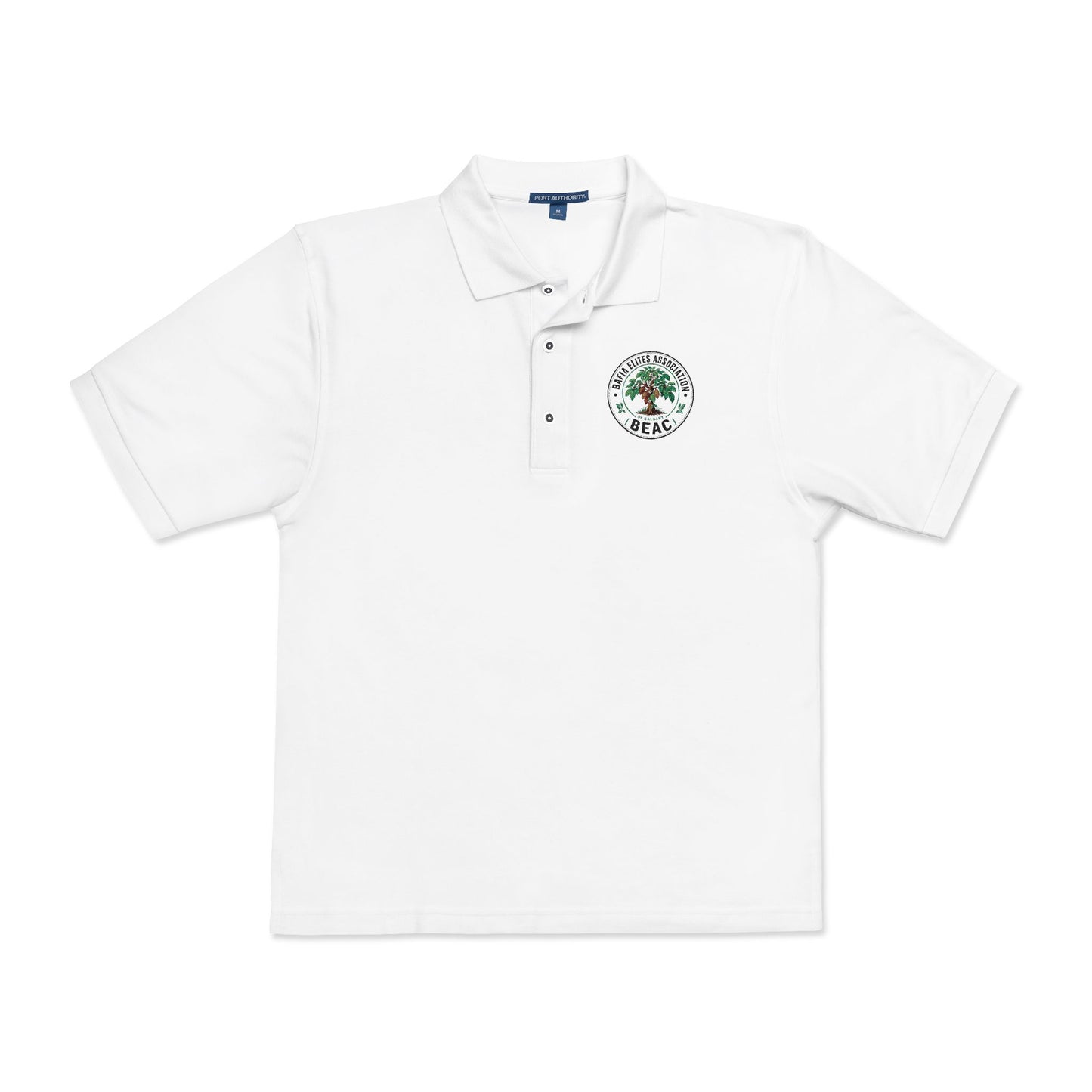 Embroidered Tree of Life Polo Shirt — Nature-Inspired Chest Logo