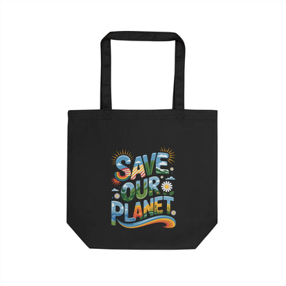 Save Our Planet Eco Tote Bag — Reusable Earth Day Grocery Tote