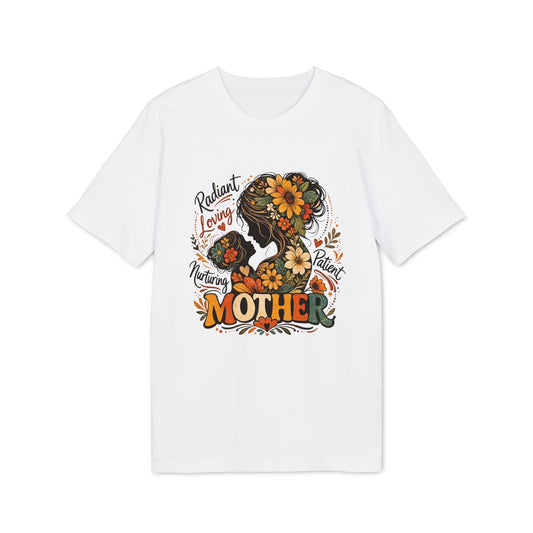 Mother Floral Skull T-Shirt — Radiant, Loving, Nurturing Mom Graphic Tee