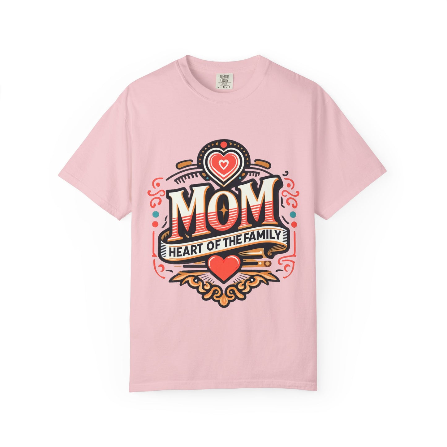 Mom Heart of the Family T-Shirt — Mother's Day Floral Graphic Tee