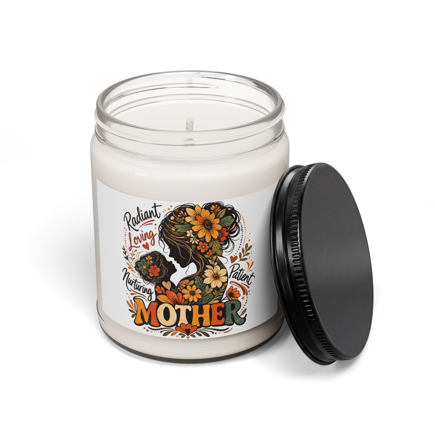 Mother Floral Soy Candle — Radiant, Loving Mom Gift (9oz)