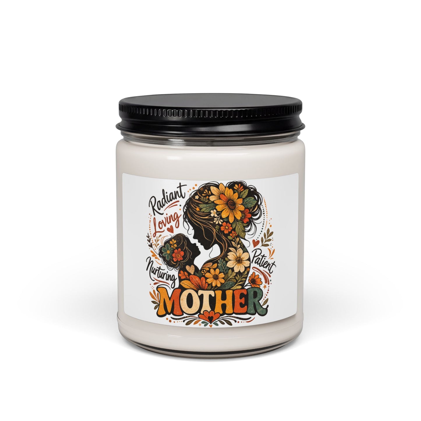 Mother Floral Soy Candle — Radiant, Loving Mom Gift (9oz)