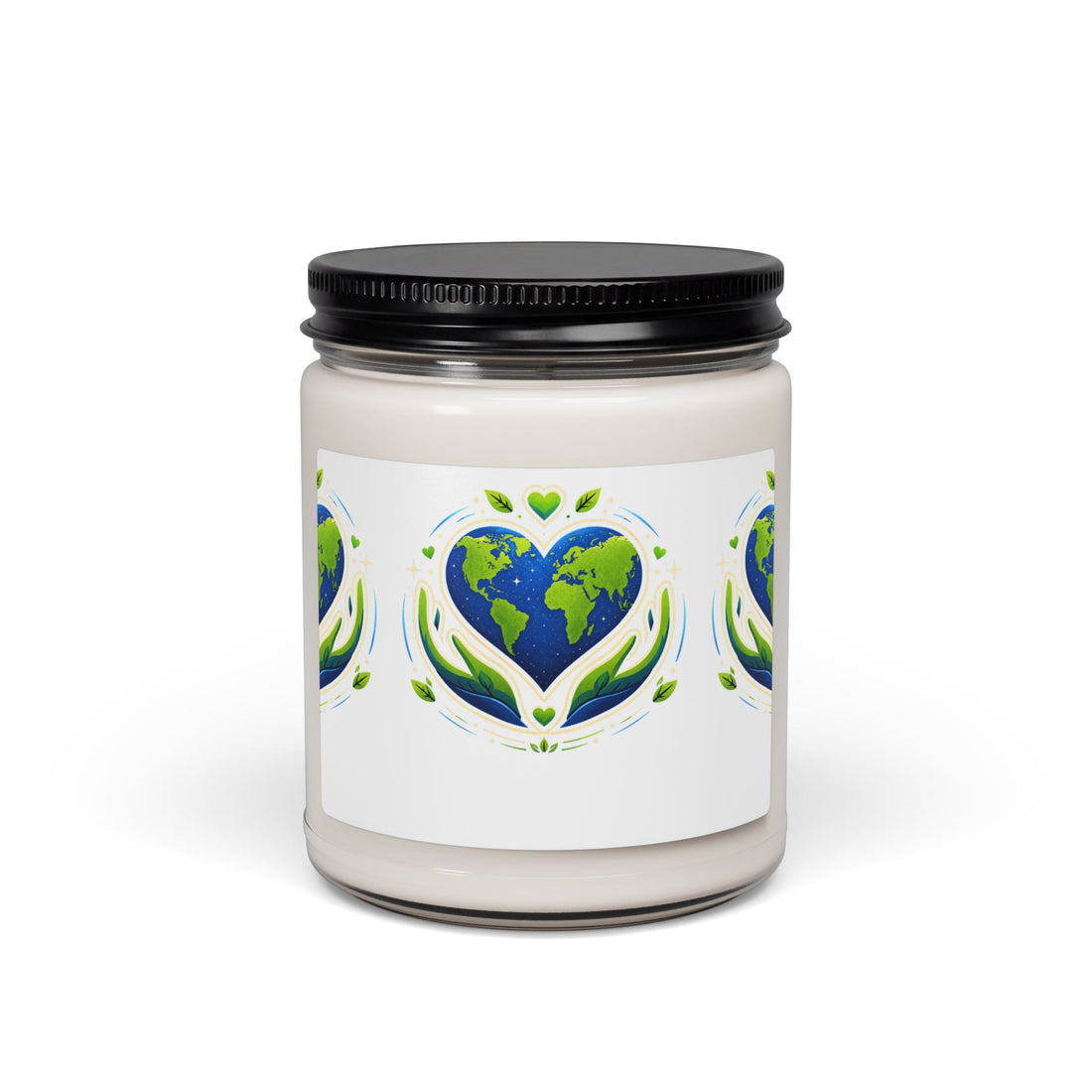 Earth Heart Scented Soy Candle — 9 oz Eco-Friendly Aromatherapy Candle (Love the Planet)