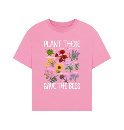 Rose Pink Printed T-shirt Front