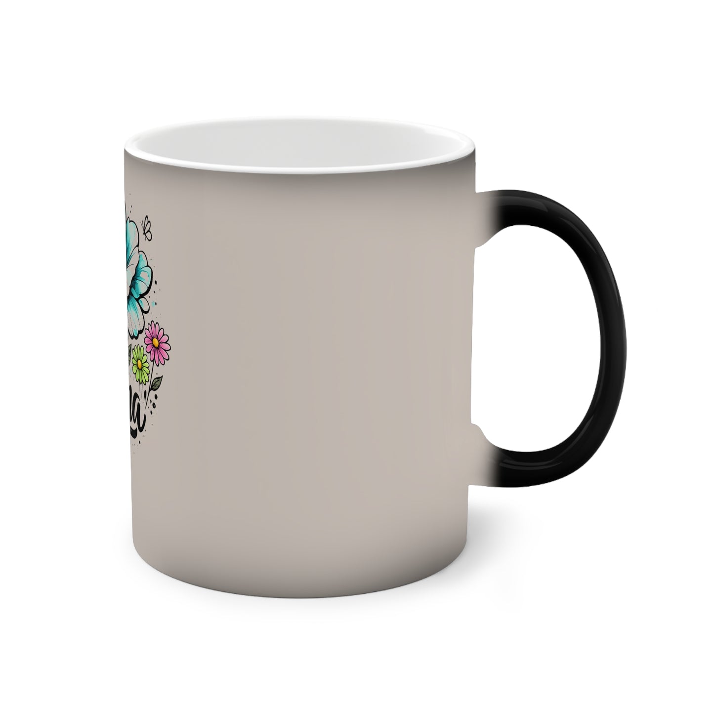 Mama Floral Color-Changing Mug — 11oz Heat-Activated Gift for Moms