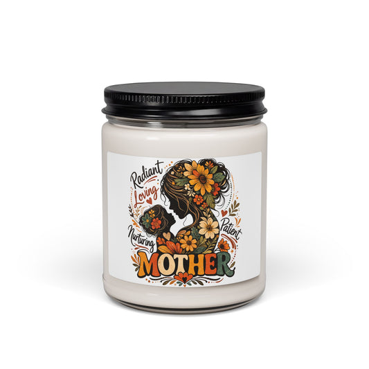 Mother Floral Soy Candle — Radiant, Loving Mom Gift (9oz)