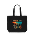 Black Printed Bag Front