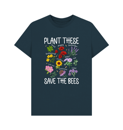 Denim Blue Printed T-shirt Front