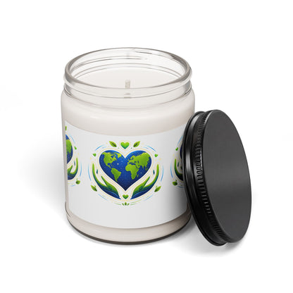 Earth Heart Scented Soy Candle — 9 oz Eco-Friendly Aromatherapy Candle (Love the Planet)