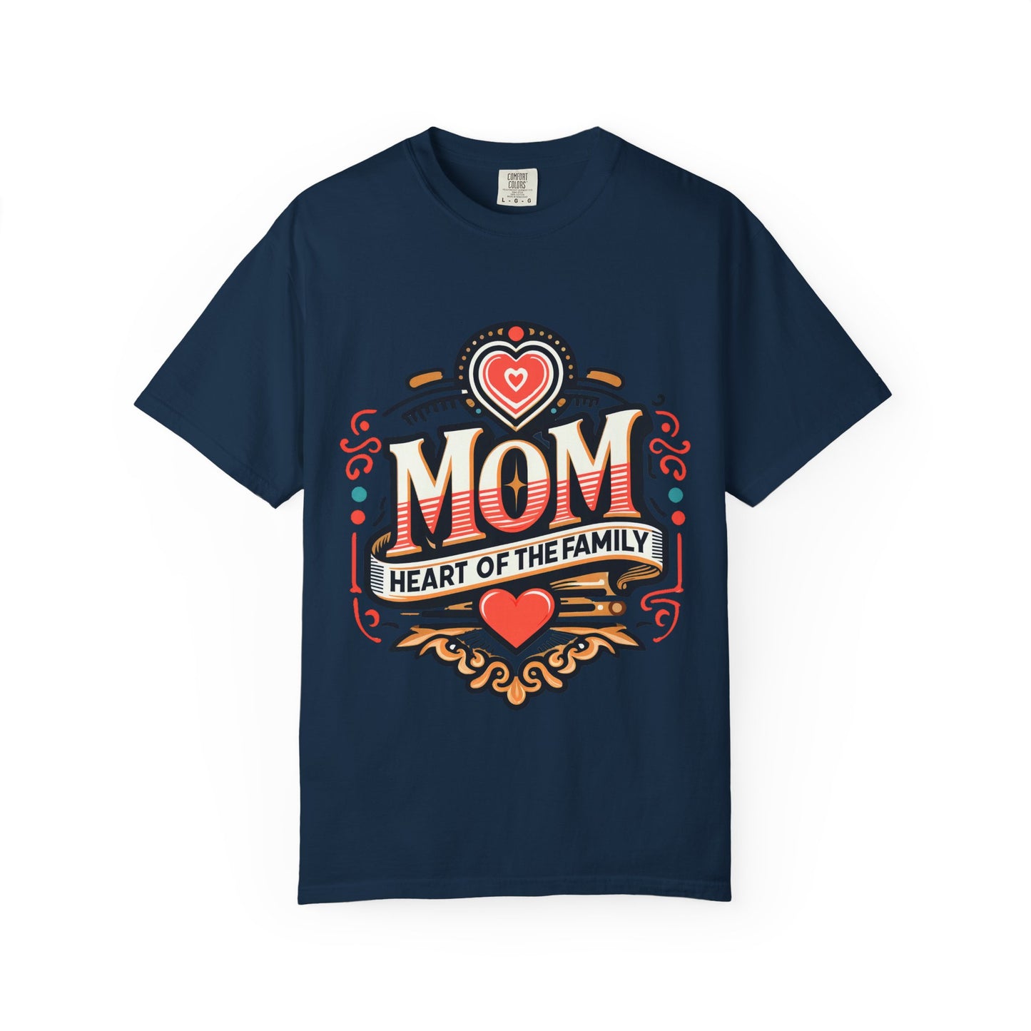 Mom Heart of the Family T-Shirt — Mother's Day Floral Graphic Tee