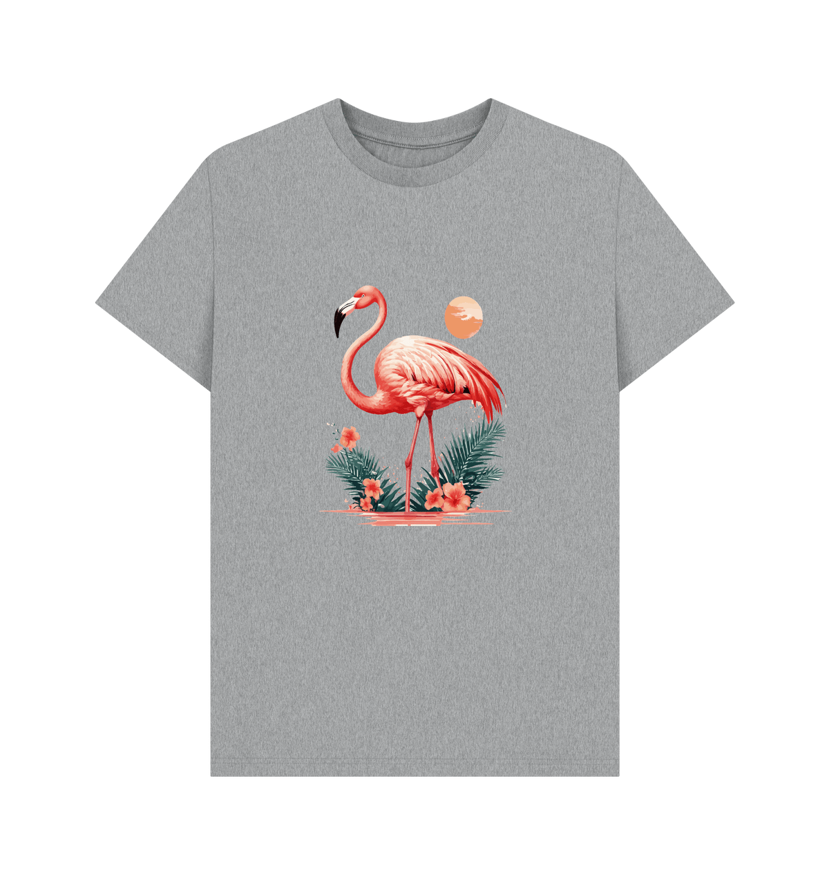 Athletic Grey Printed T-shirt Front