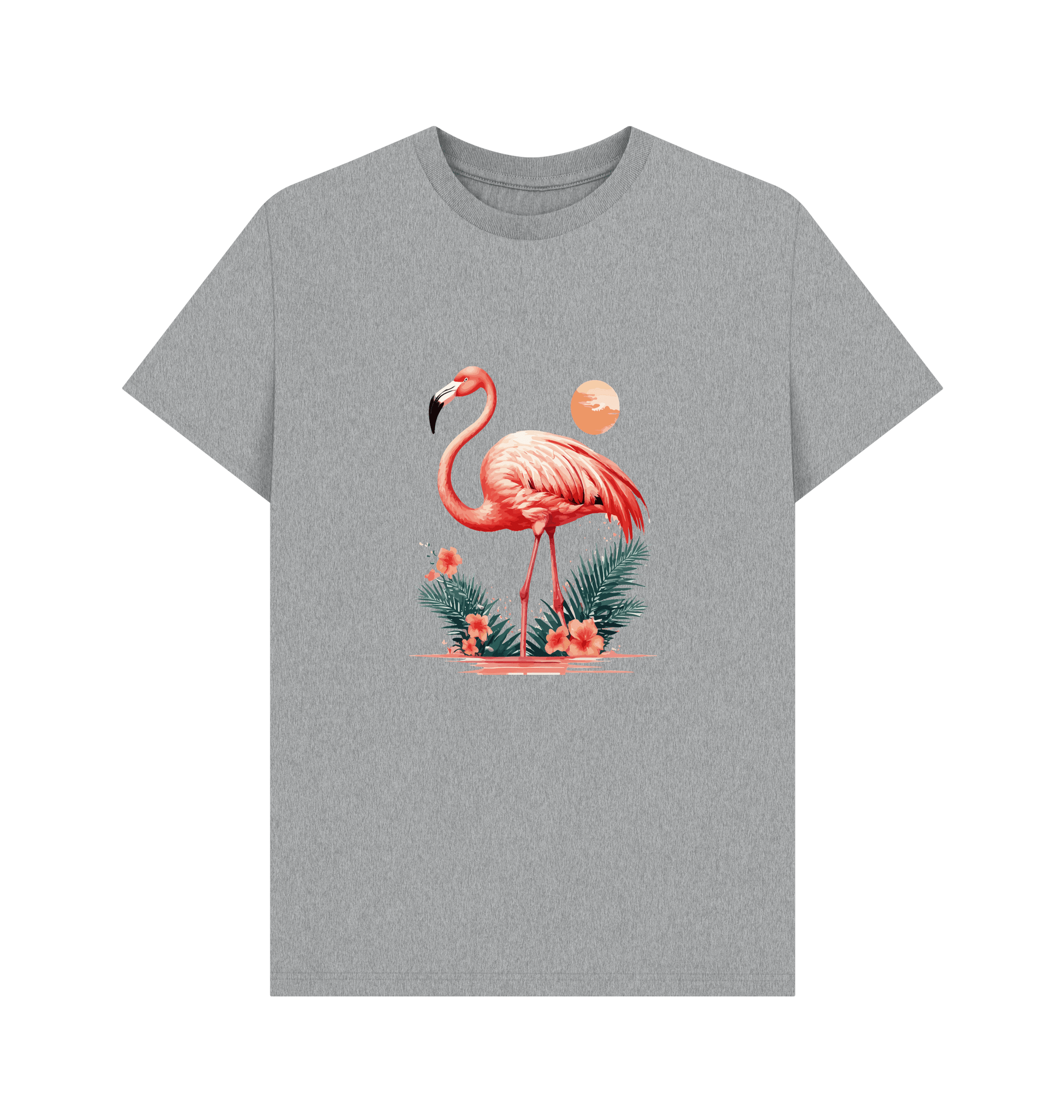 Athletic Grey Printed T-shirt Front