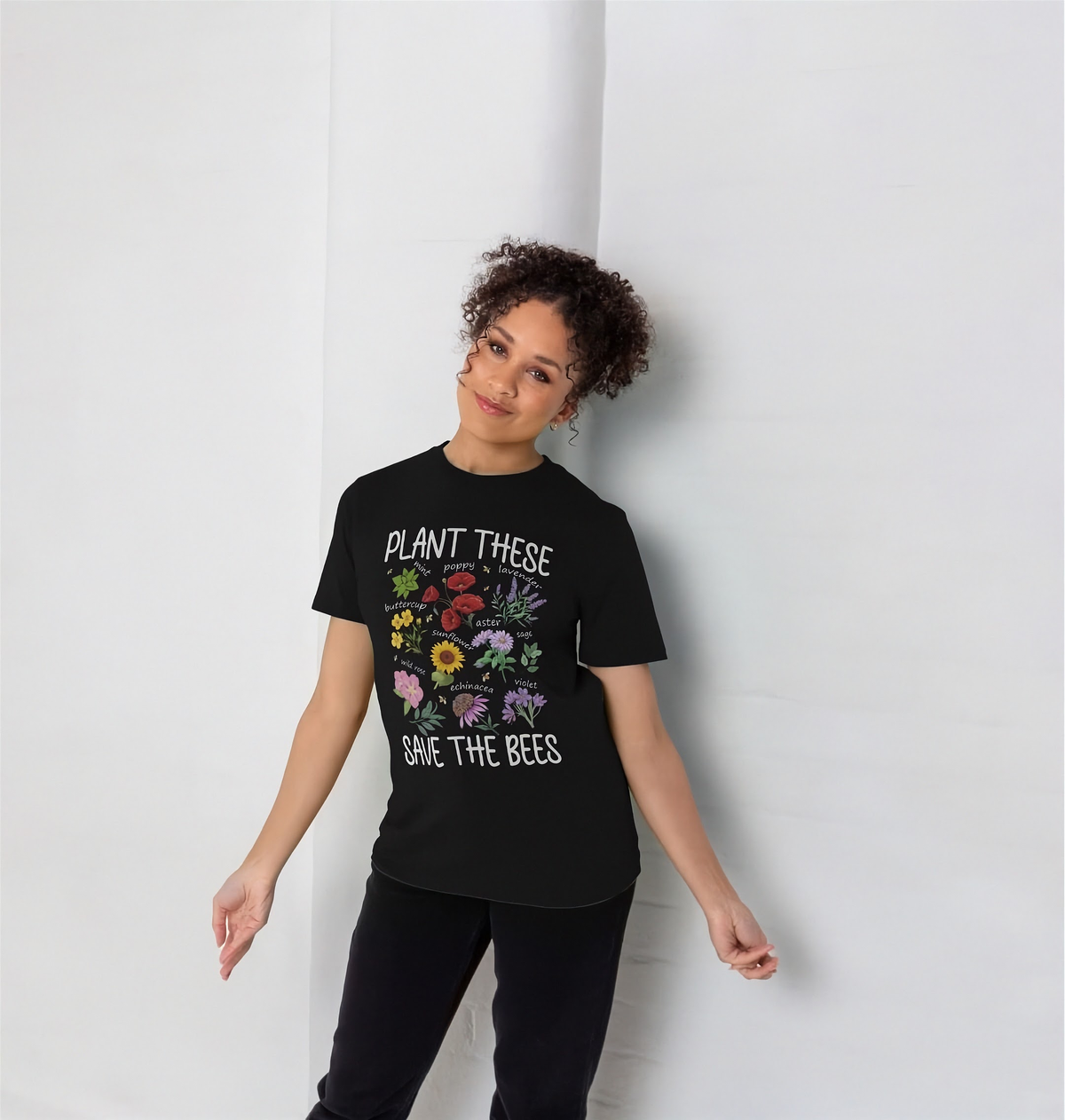 Plant These Save the Bees – 100% Certified Organic Cotton Men’s T-Shirt