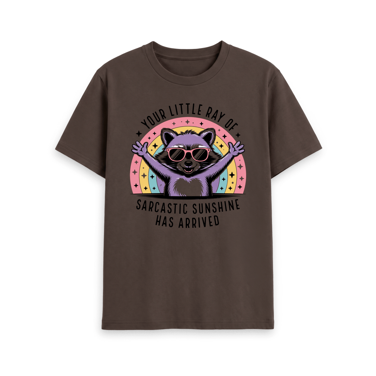 Chocolate Printed T-shirt Front