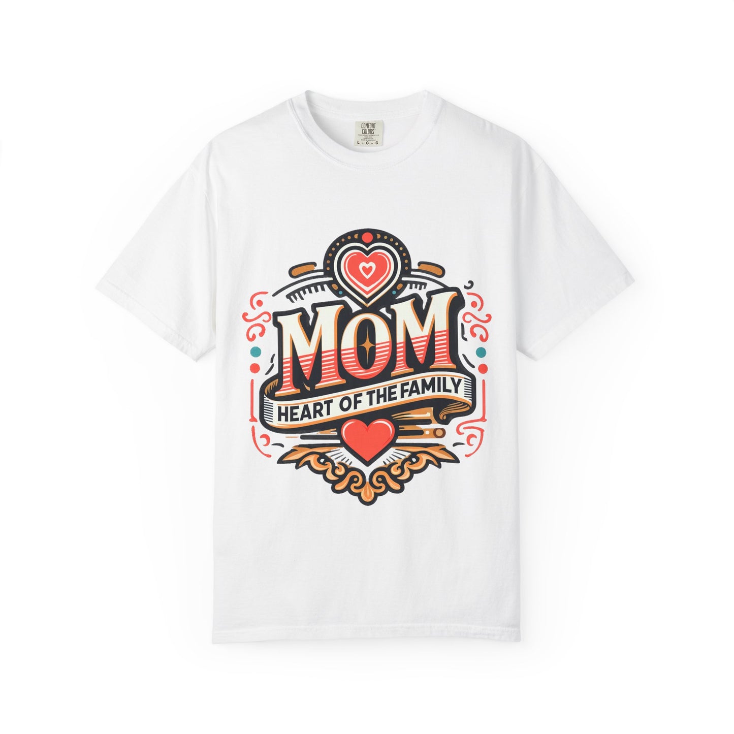 Mom Heart of the Family T-Shirt — Mother's Day Floral Graphic Tee
