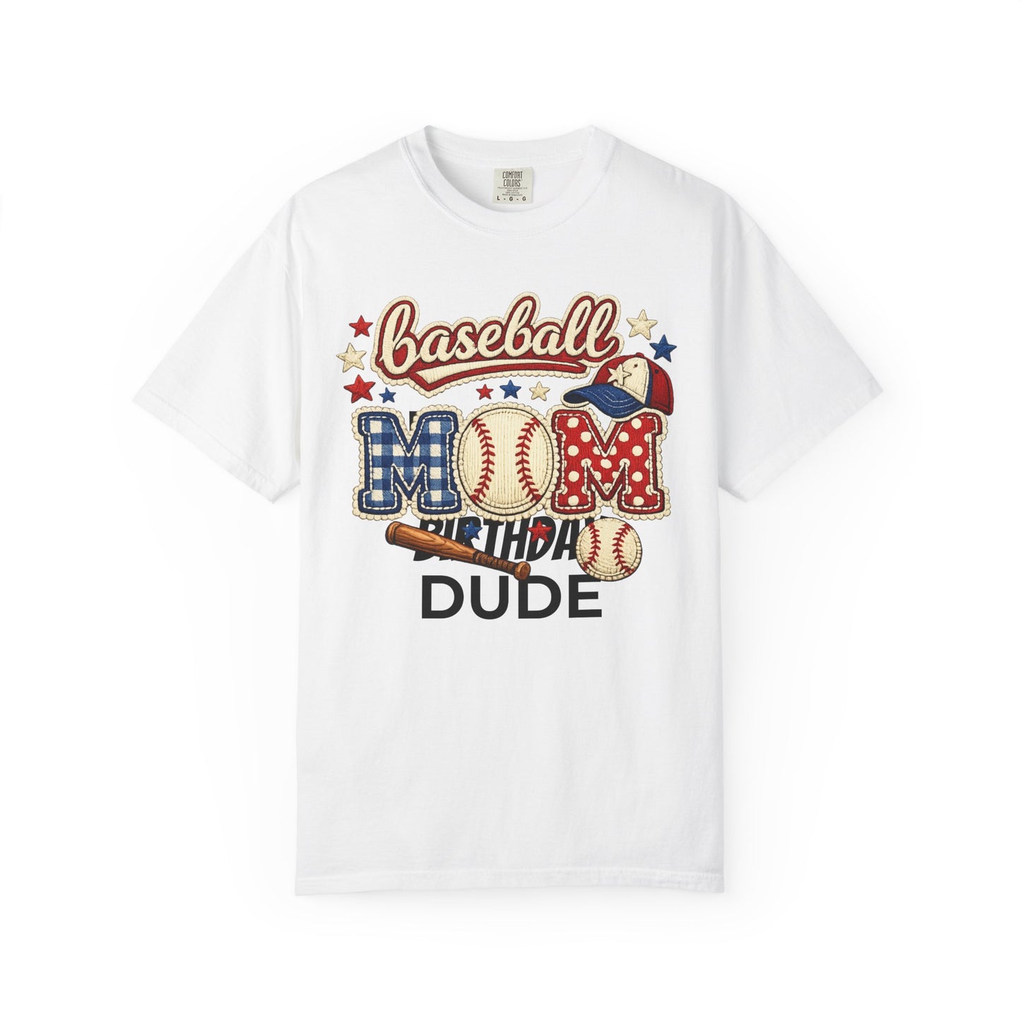 Unisex Garment-Dyed Baseball Mom Dude T-Shirt