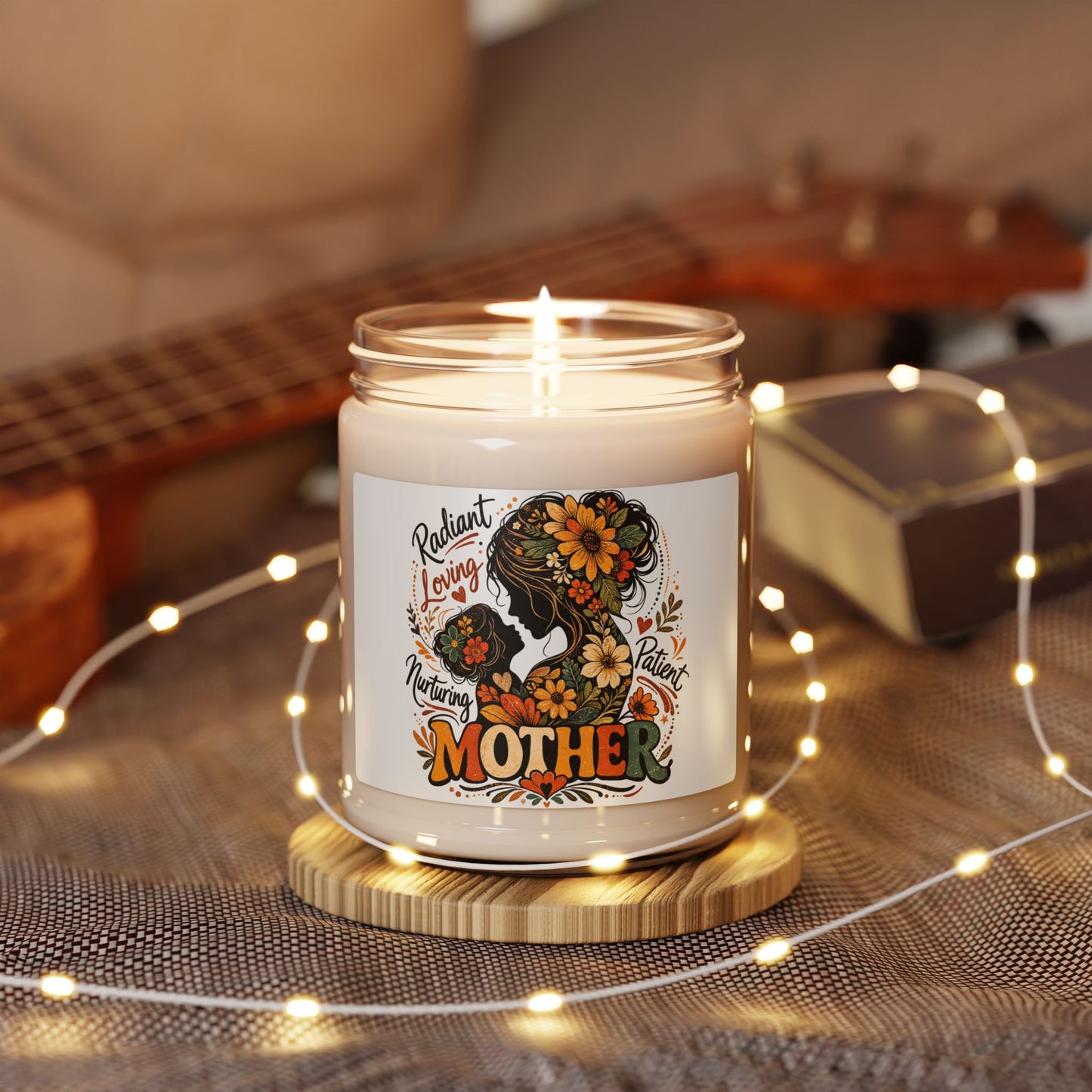 Mother Floral Soy Candle — Radiant, Loving Mom Gift (9oz)