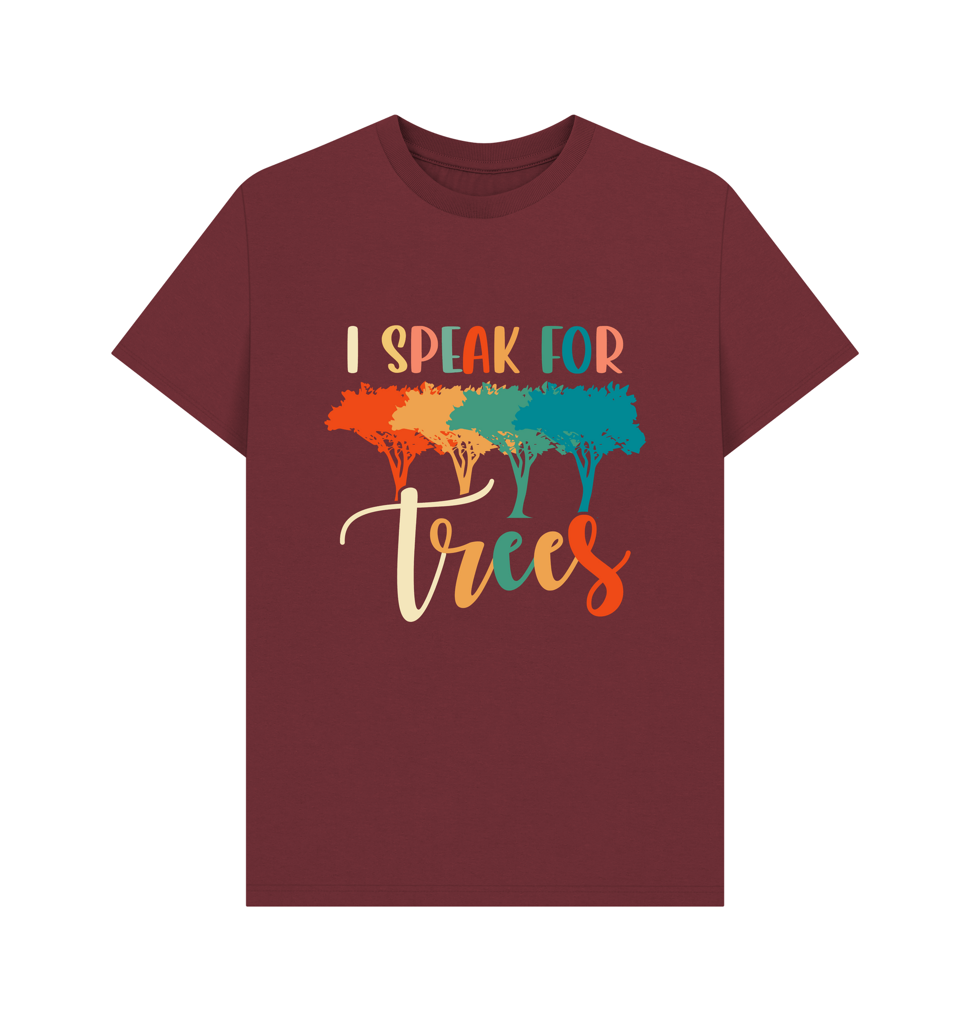 Red Wine Printed T-shirt Front
