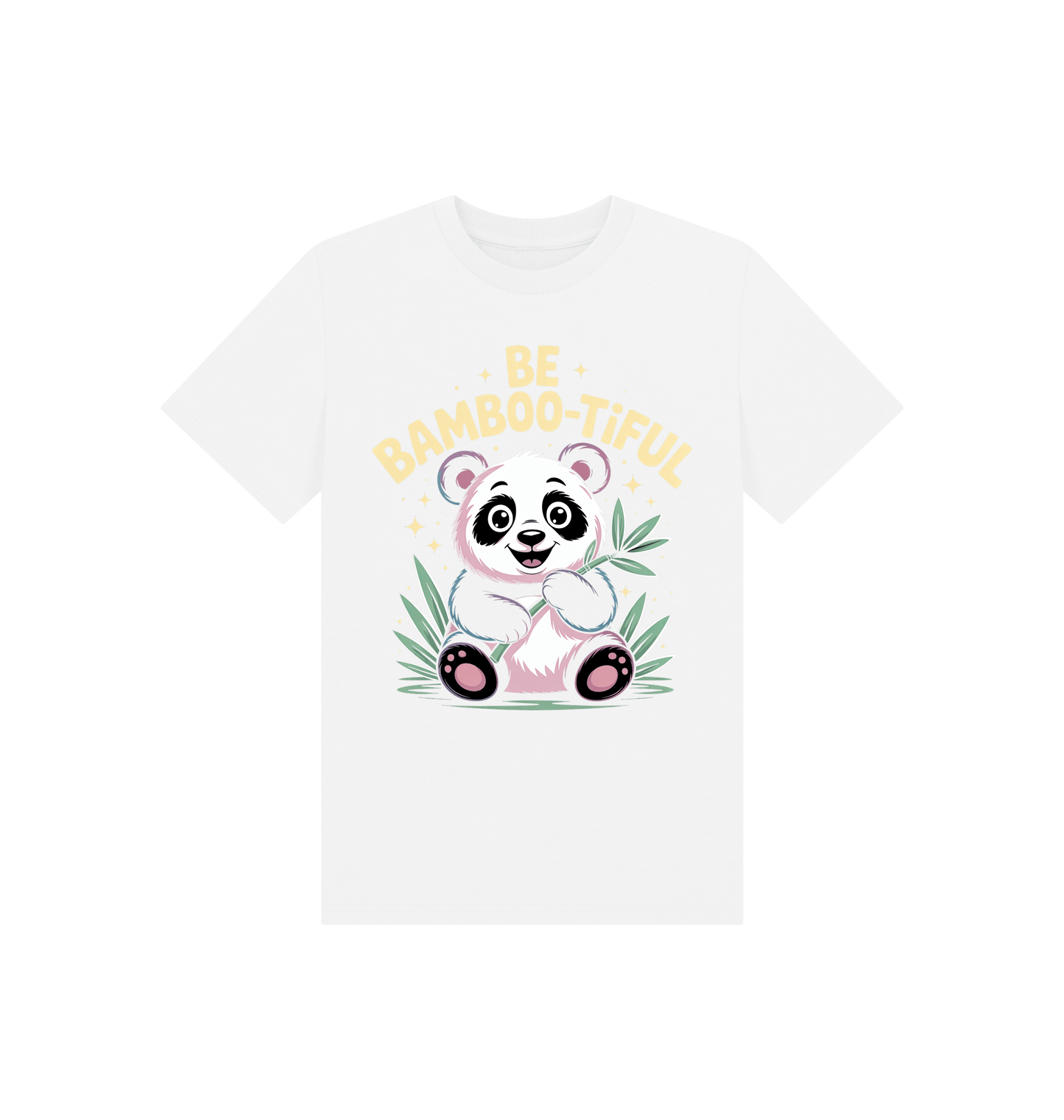 White Printed Kids T-Shirt Front
