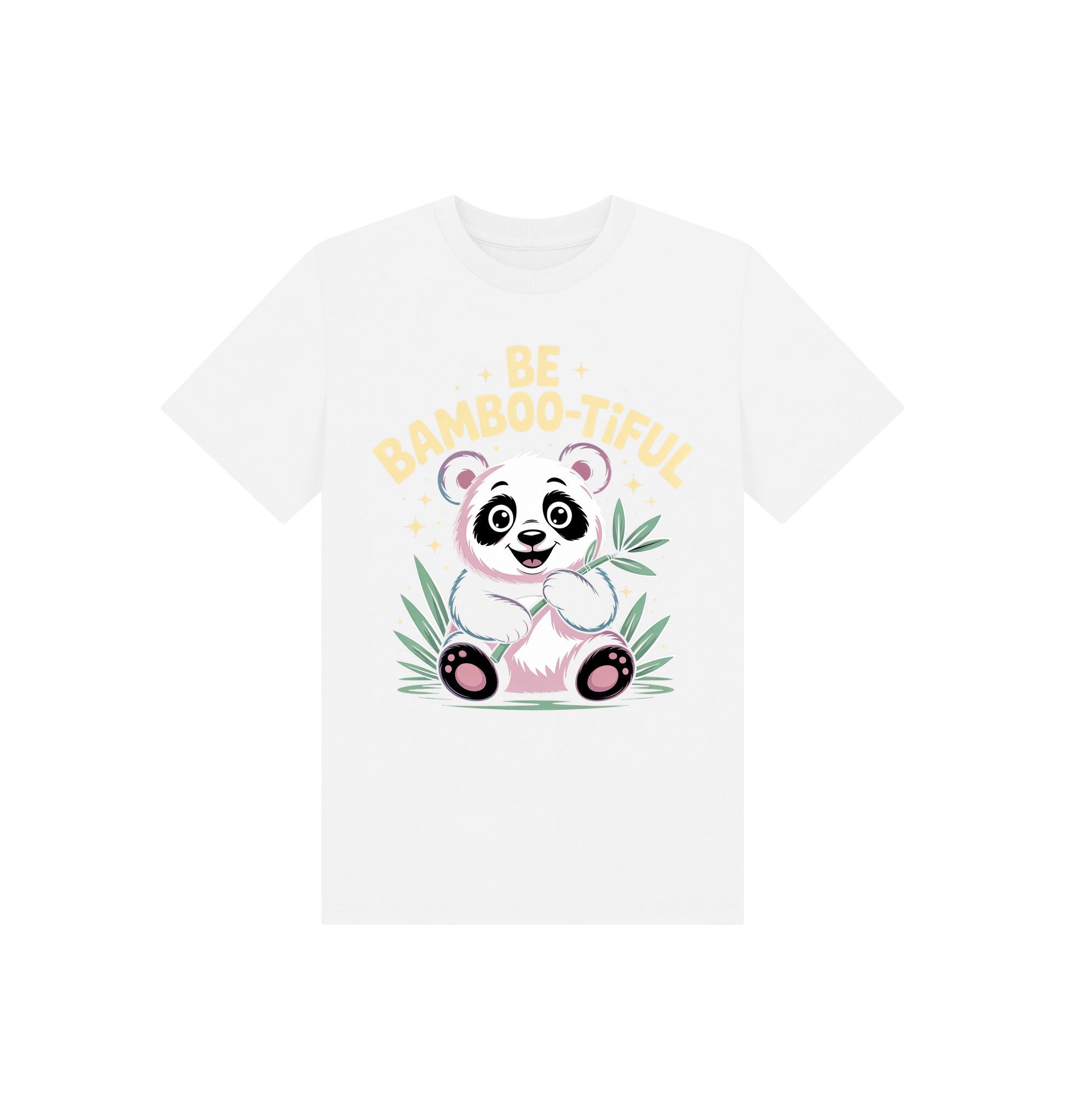White Printed Kids T-Shirt Front