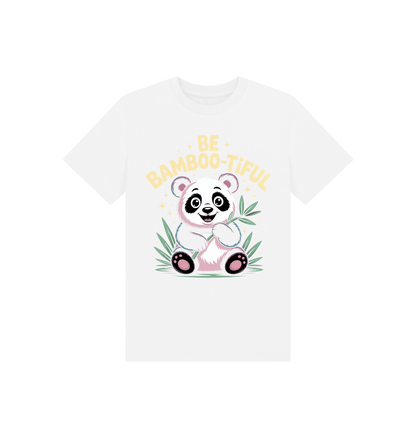 White Printed Kids T-Shirt Front