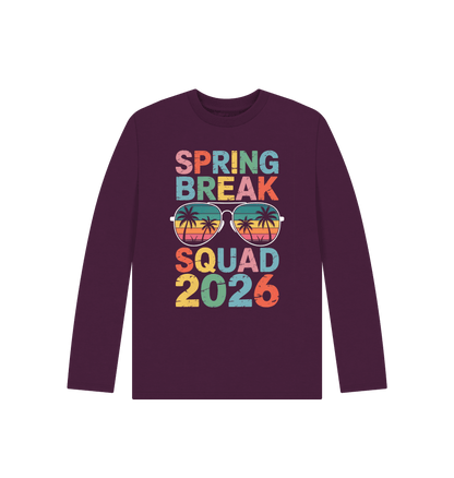 Purple Printed Kids T-Shirt Front