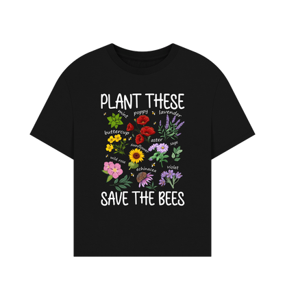 Black Printed T-shirt Front