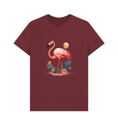 Red Wine Printed T-shirt Front