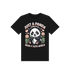 Black Printed Kids T-Shirt Front