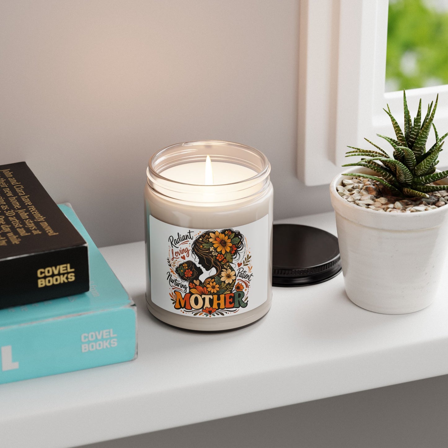 Mother Floral Soy Candle — Radiant, Loving Mom Gift (9oz)