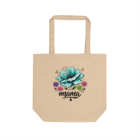 Mama Floral Tote Bag — Eco-Friendly Reusable Grocery & Gift Tote