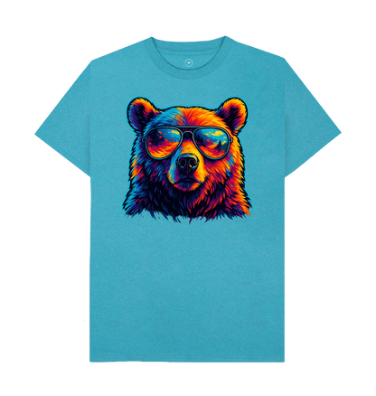 Ocean Blue Recycled Printed T-Shirt Front