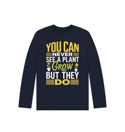 Navy Blue Printed Kids T-Shirt Front