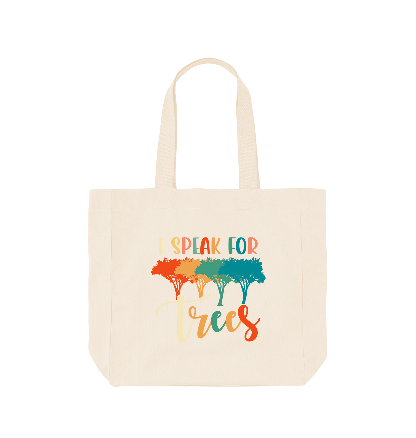Natural Printed Bag Front