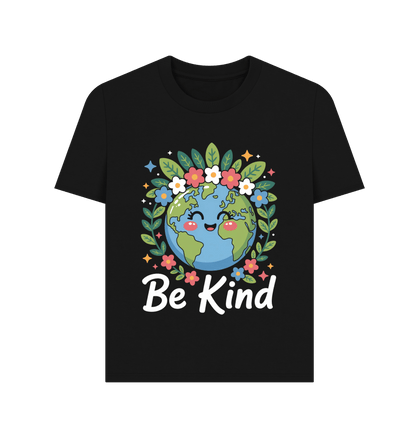 Black Printed T-shirt Front