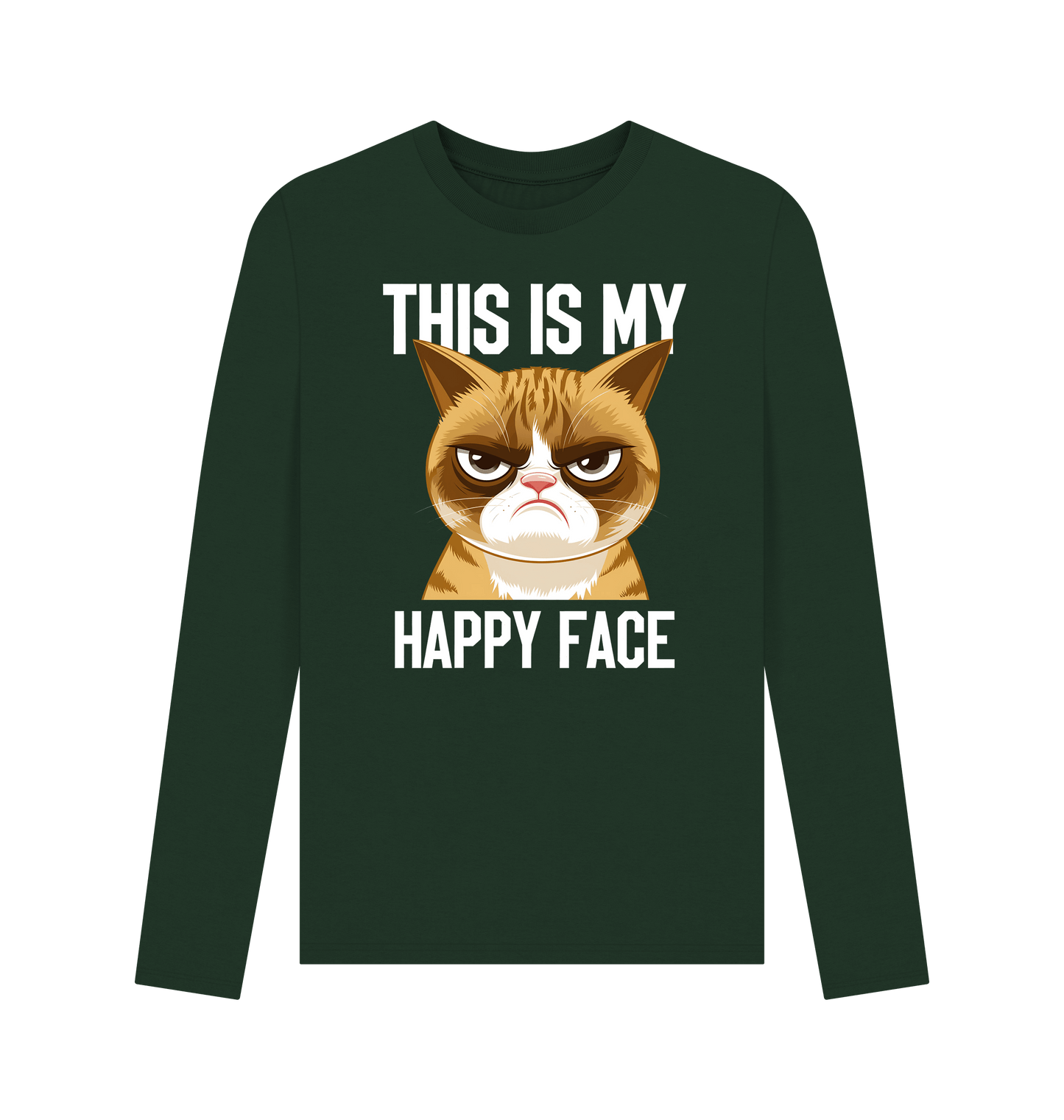 Evergreen Printed Long Sleeve T Shirt Front