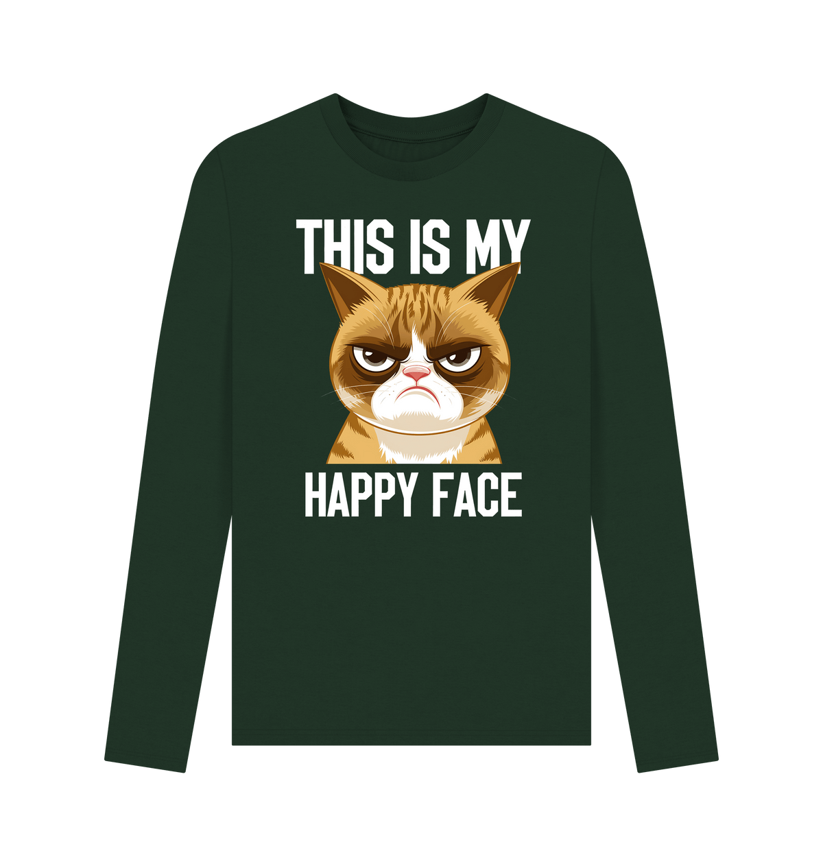 Evergreen Printed Long Sleeve T Shirt Front