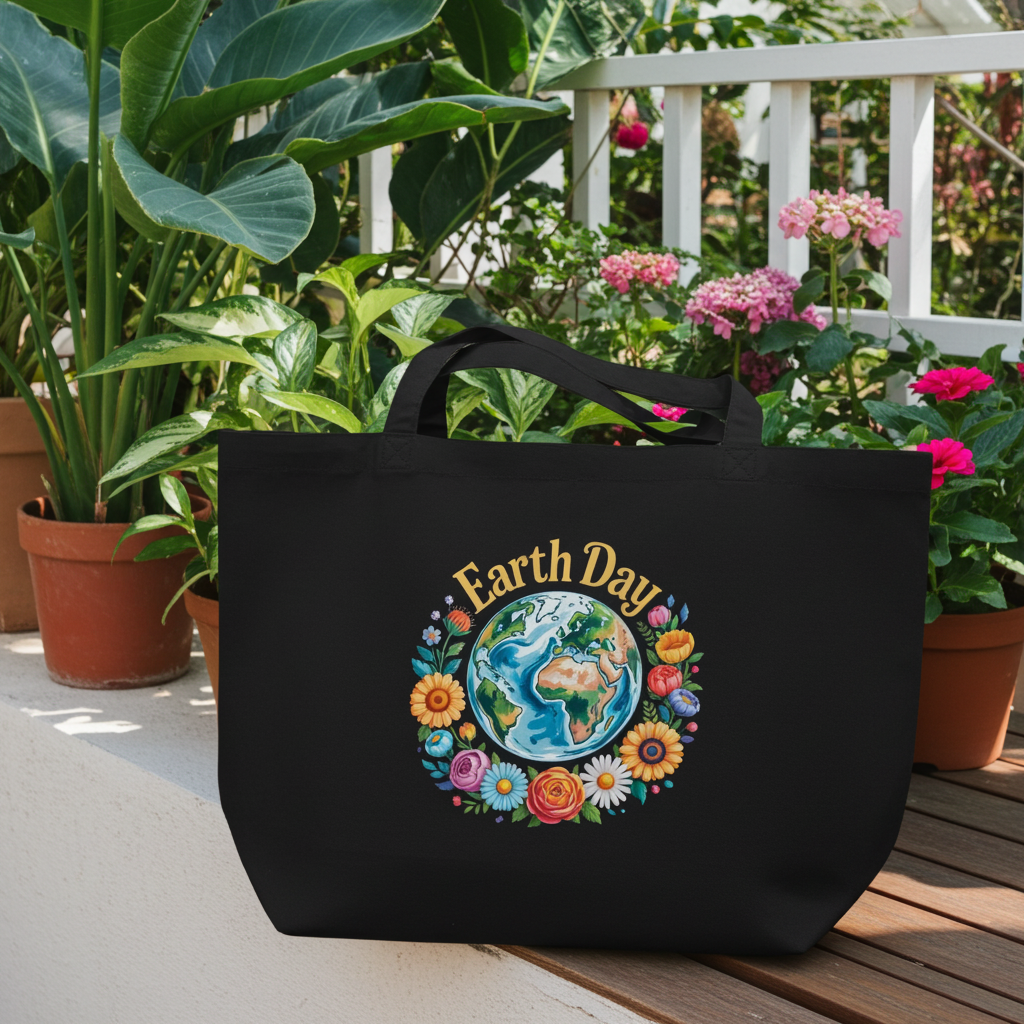 Large organic tote bag | Ethically sourced | Eco-friendly | Planet Re-imagined