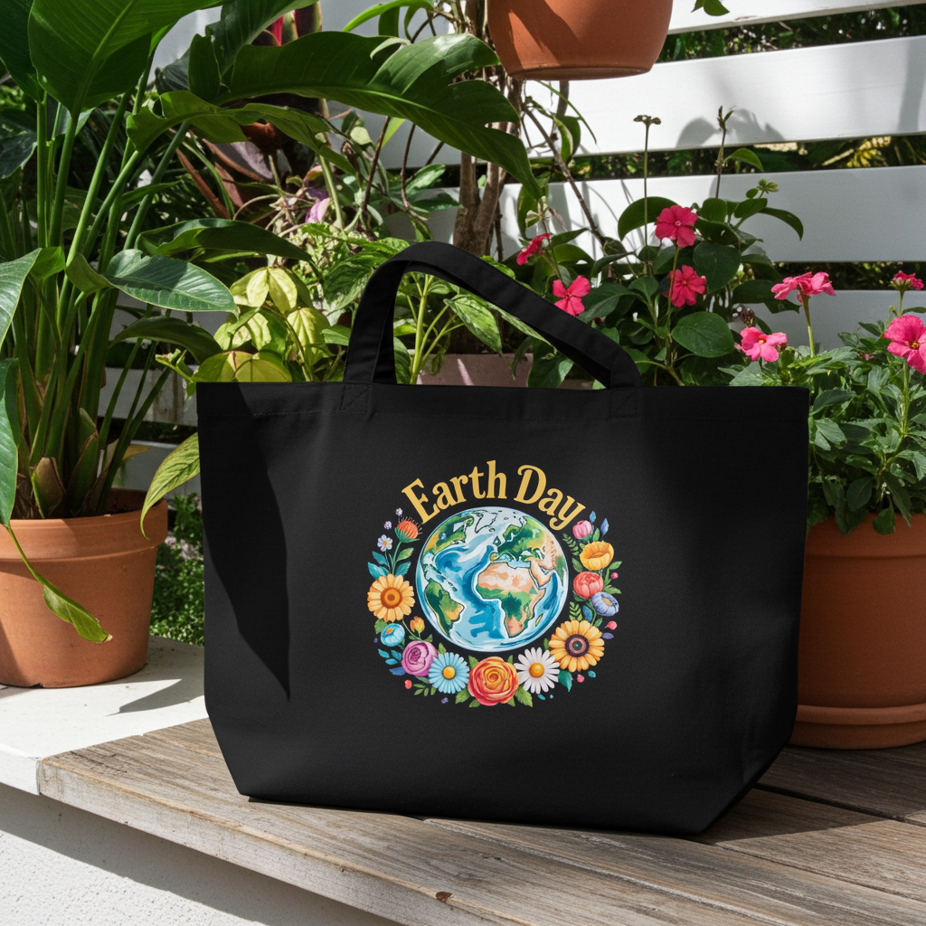 Large organic tote bag | Ethically sourced | Eco-friendly | Planet Re-imagined