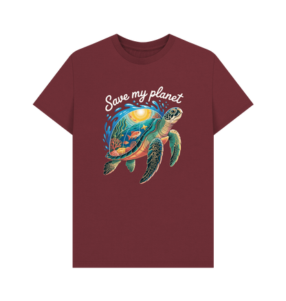 Red Wine Printed T-shirt Front