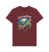 Red Wine Printed T-shirt Front