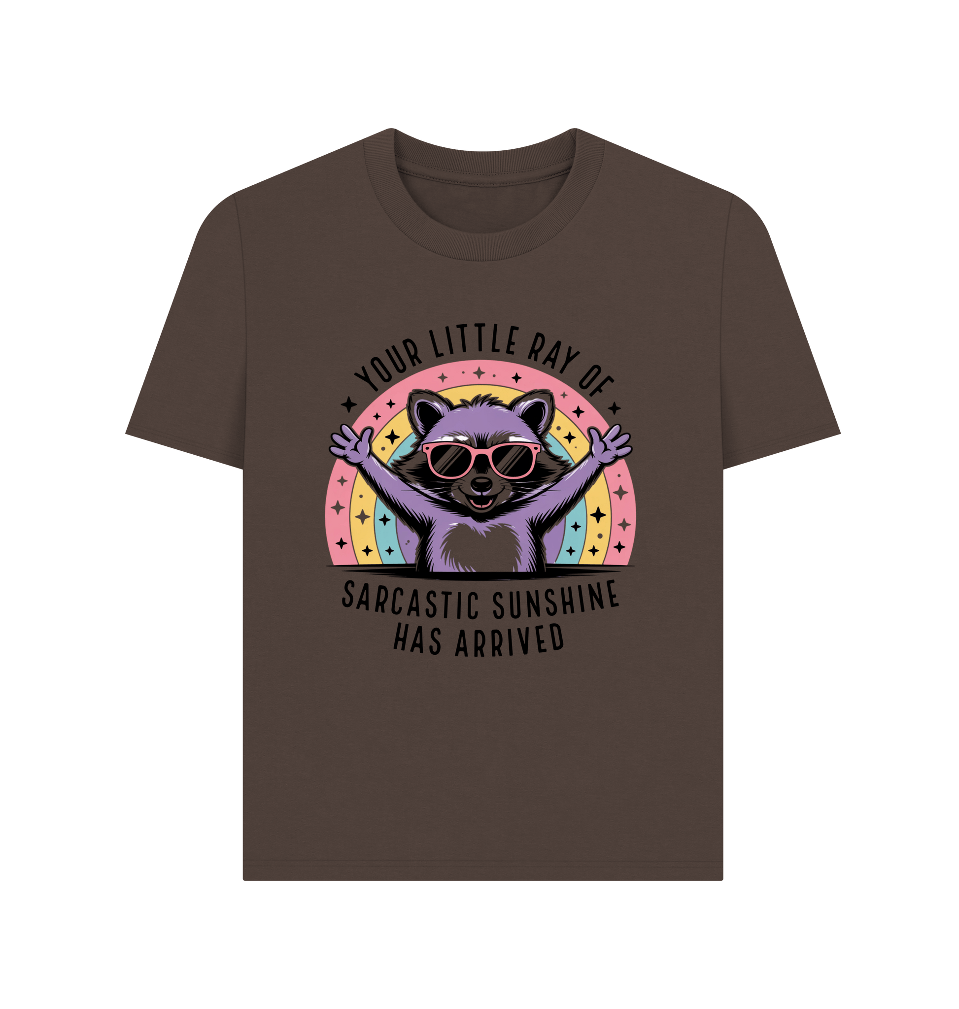 Chocolate Printed T-shirt Front